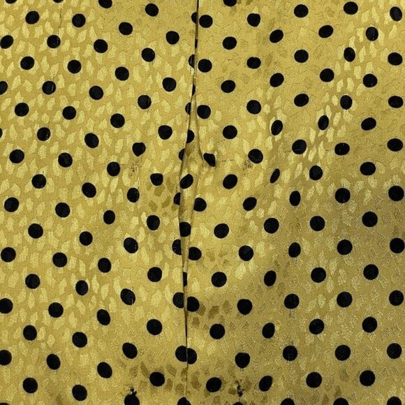 Diane Dickinson Women’s Vintage Polka Dot Blouse – Yellow – Size 14 - Picture 8 of 12